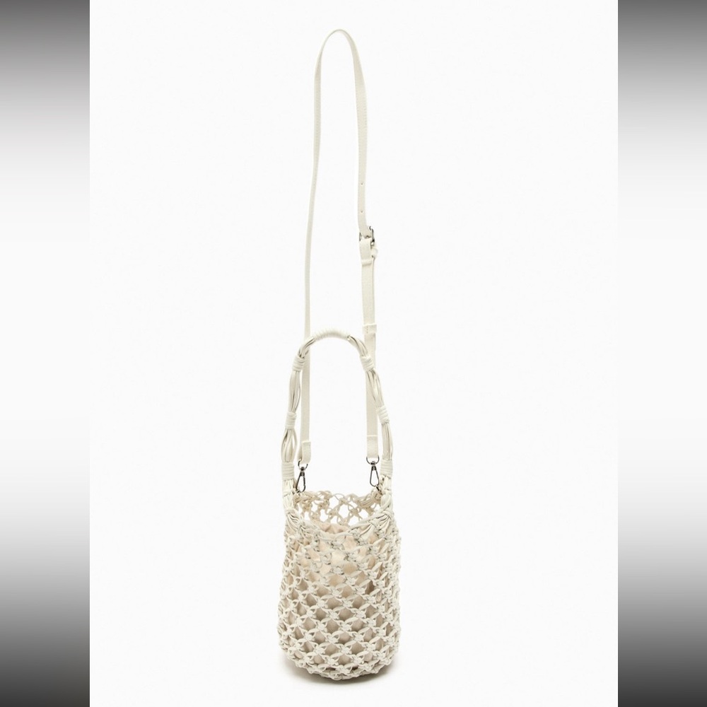 Zara woven handcrafted braided bucket bag shoulder & crossbody - Picture 5 of 9